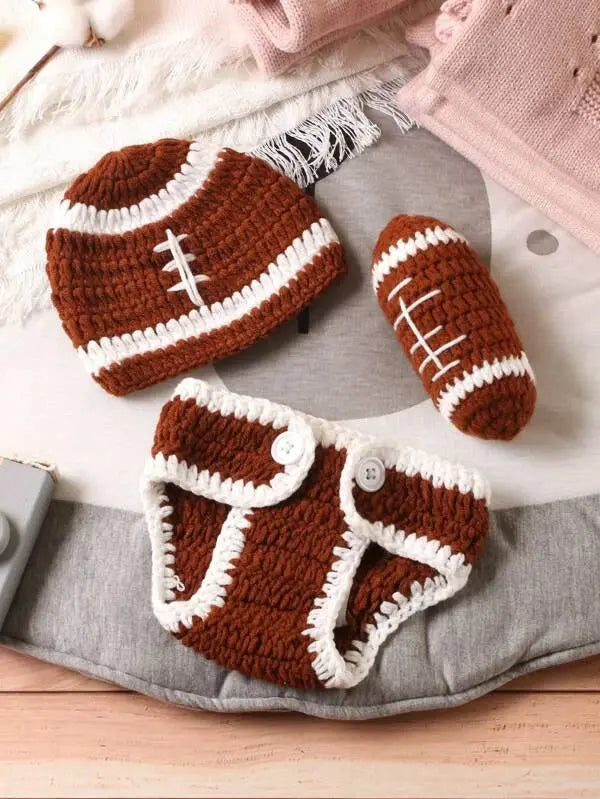 Crochet Newborn Photo Outfit American Football | Crochet | Newborn Photo Outfit | Shein