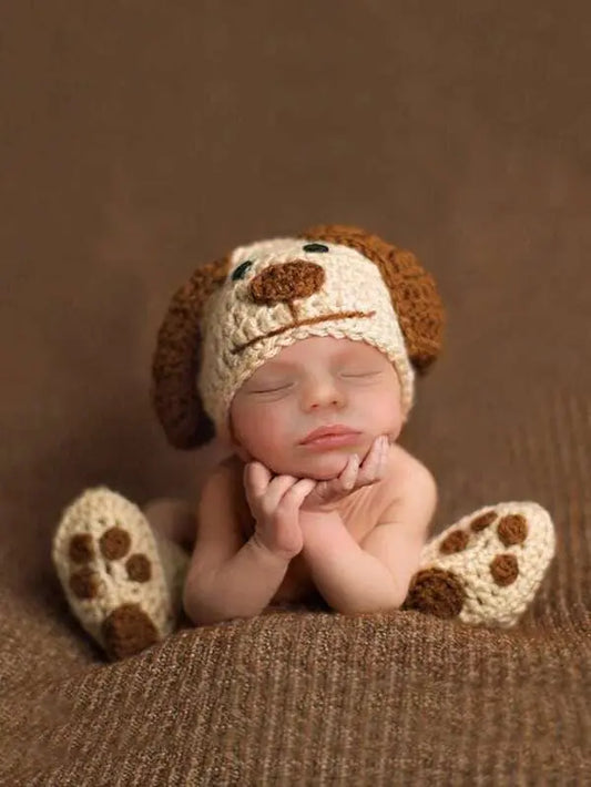 Crochet Newborn Photo Outfit Dog | Crochet | Newborn Photo Outfit | Shein