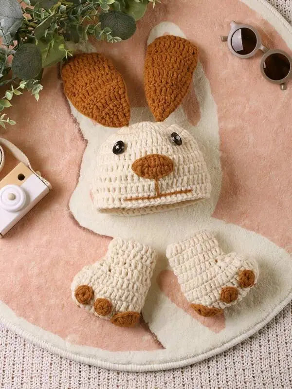 Crochet Newborn Photo Outfit Dog Crochet Shein 