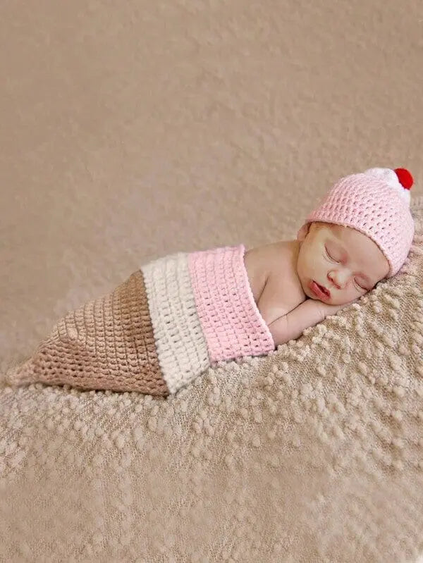 Crochet Newborn Photo Outfit Ice Cream | Crochet | Newborn Photo Outfit | Shein