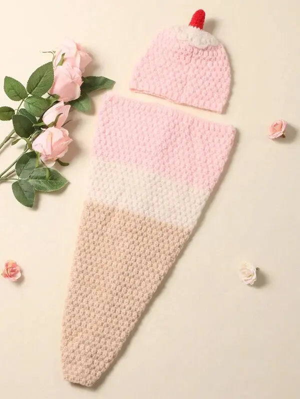 Crochet Newborn Photo Outfit Ice Cream Crochet Shein 