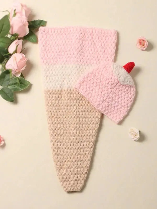 Crochet Newborn Photo Outfit Ice Cream Crochet Shein 