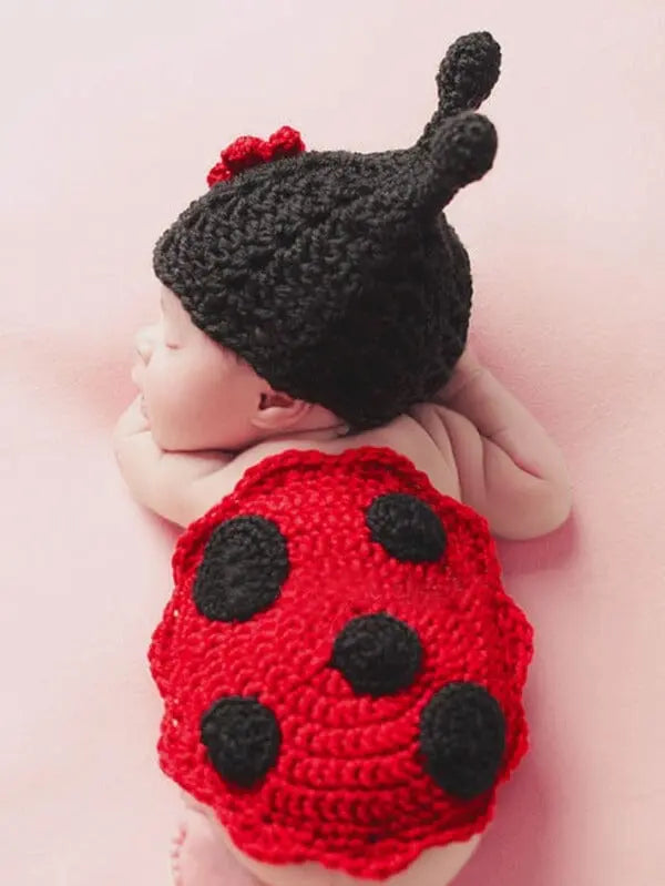 Crochet Newborn Photo Outfit Ladybird | Crochet | Newborn Photo Outfit | Shein