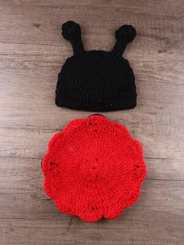 Crochet Newborn Photo Outfit Ladybird Crochet Shein 