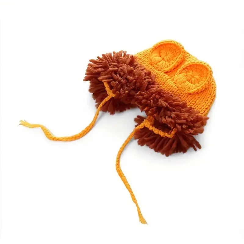 Crochet Newborn Photo Outfit Lion Crochet Temu 