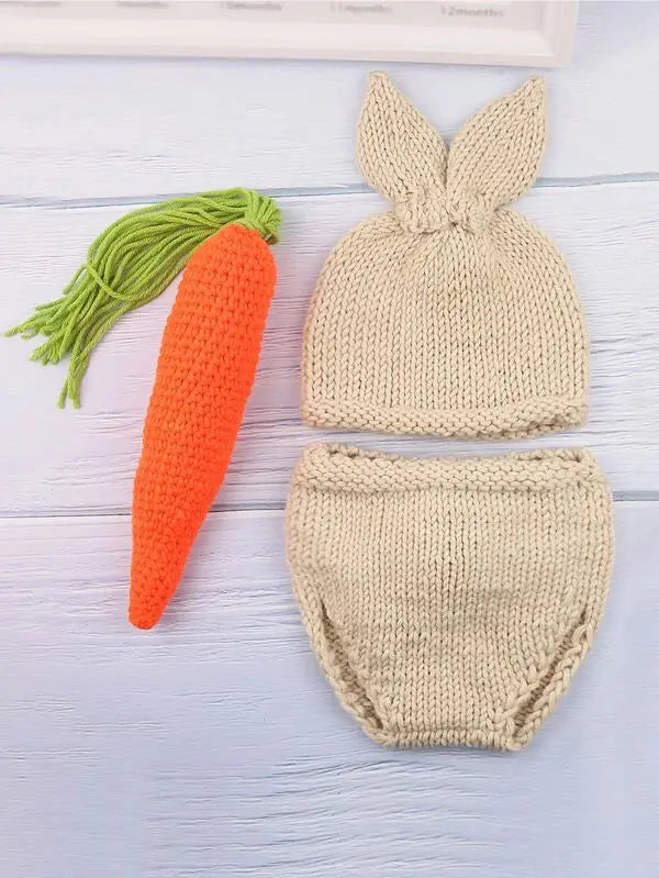 Crochet Newborn Photo Outfit Rabbit Crochet Shein 