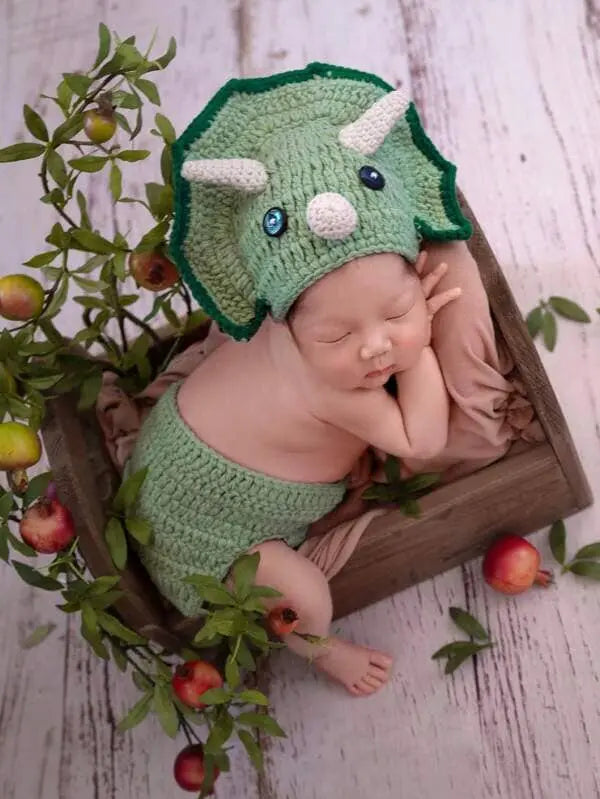 Crochet Newborn Photo Outfit Triceratops Dino | Crochet | Newborn Photo Outfit | Shein