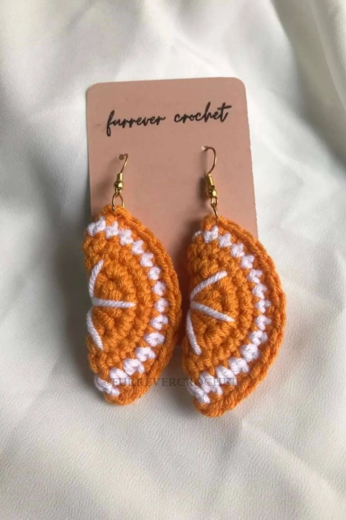 Crochet Orange Earring - Joy Gift London