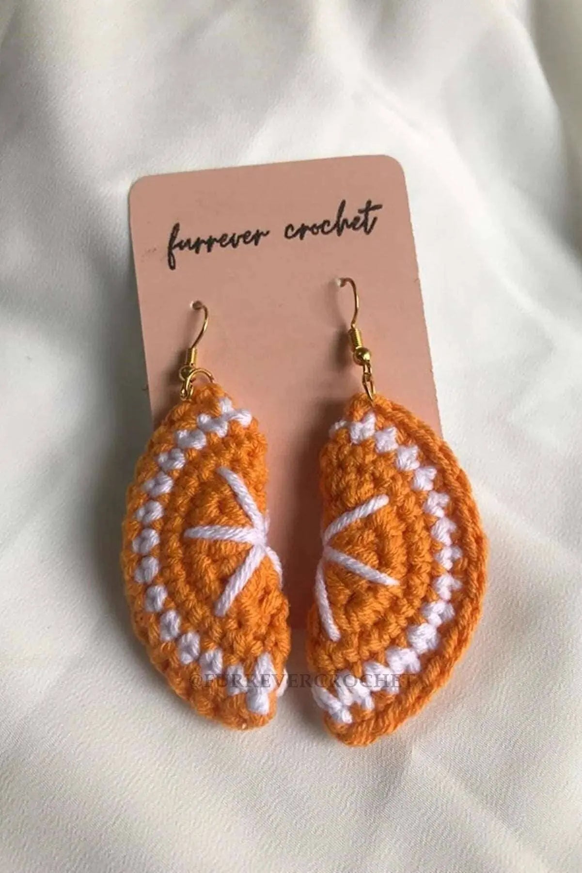 Crochet Orange Earring - Joy Gift London