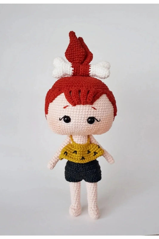 Crochet Pebbles Flintstone Doll Toy | Crochet | Crochet Dolls, Crochet Legends, Crochet Toys, Legends with Crochet | Joy Gift London Limited