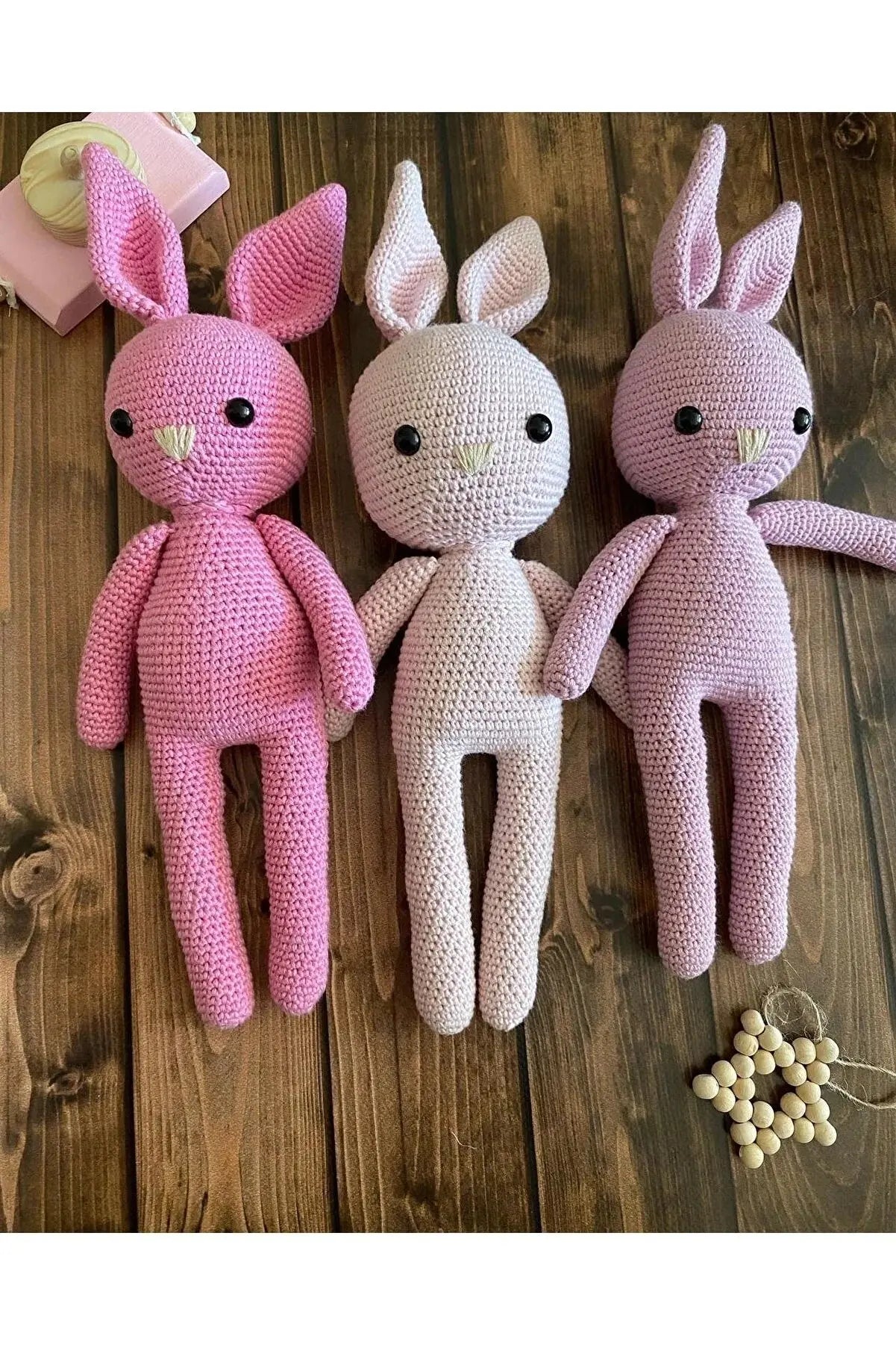 Crochet Pink Rabbit Toy Crochet Joy Gift London Limited 