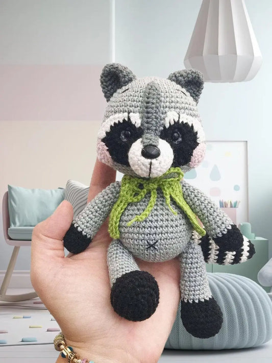 Crochet Raccoon Toy Crochet Joy Gift London Limited 