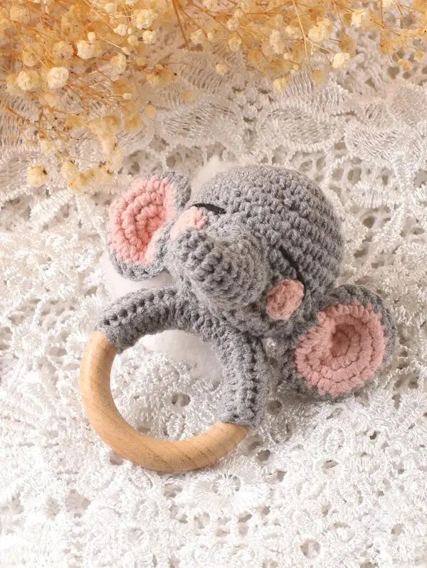 Crochet Rattle Toy Elephant Crochet SHEIN 