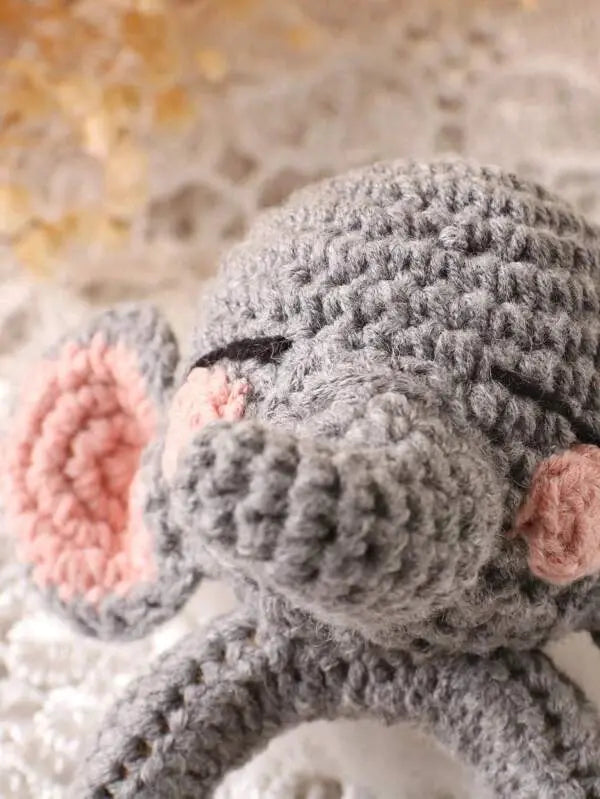 Crochet Rattle Toy Elephant Crochet SHEIN 