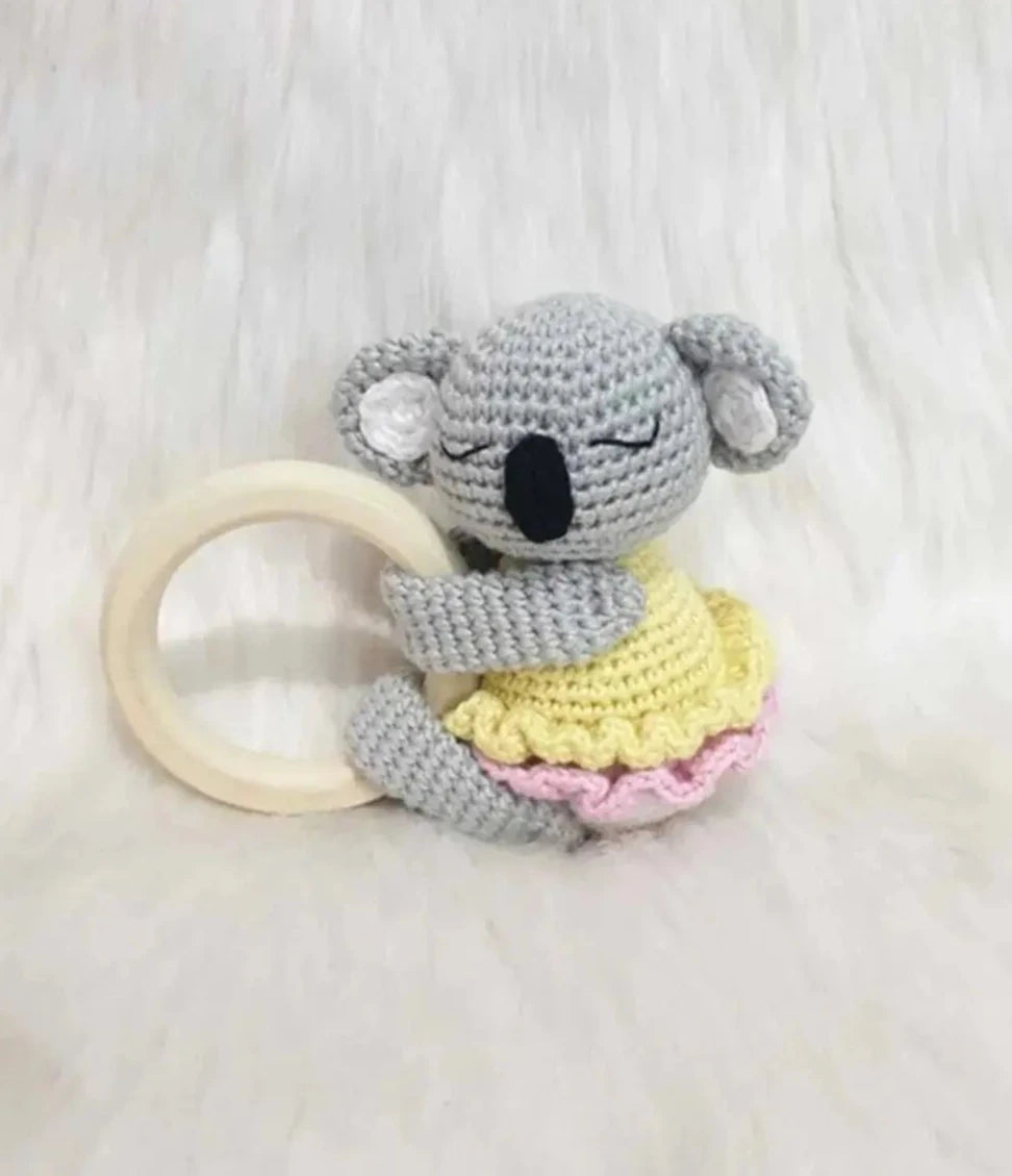 Crochet Rattle Toy Koala | Crochet | Crochet Rattles, Crochet Toys | Joy Gift London Limited