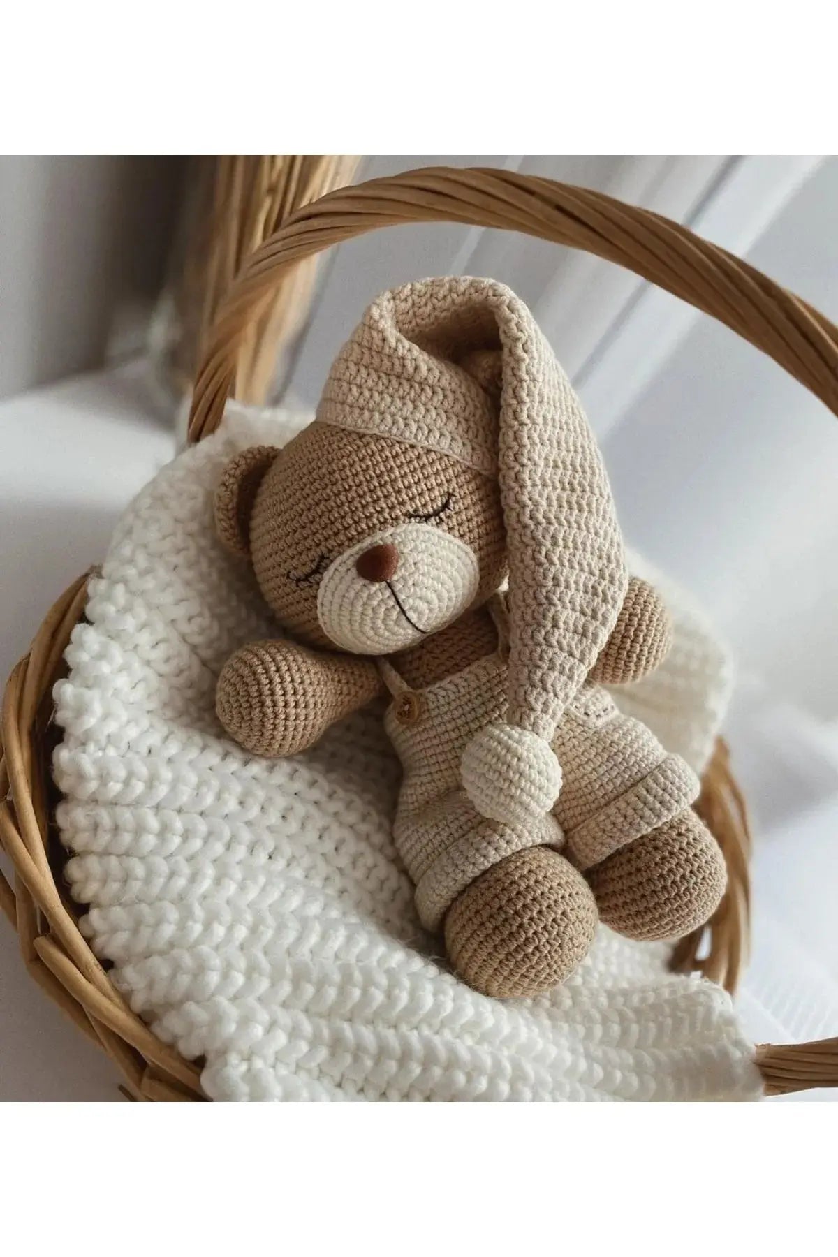 Crochet Sleeping Bear Toy | Crochet | Crochet Animals, Crochet Toys | Joy Gift London Limited