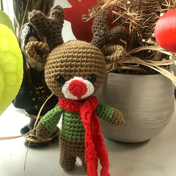 Crochet Small Deer Toy Crochet MiaMano 