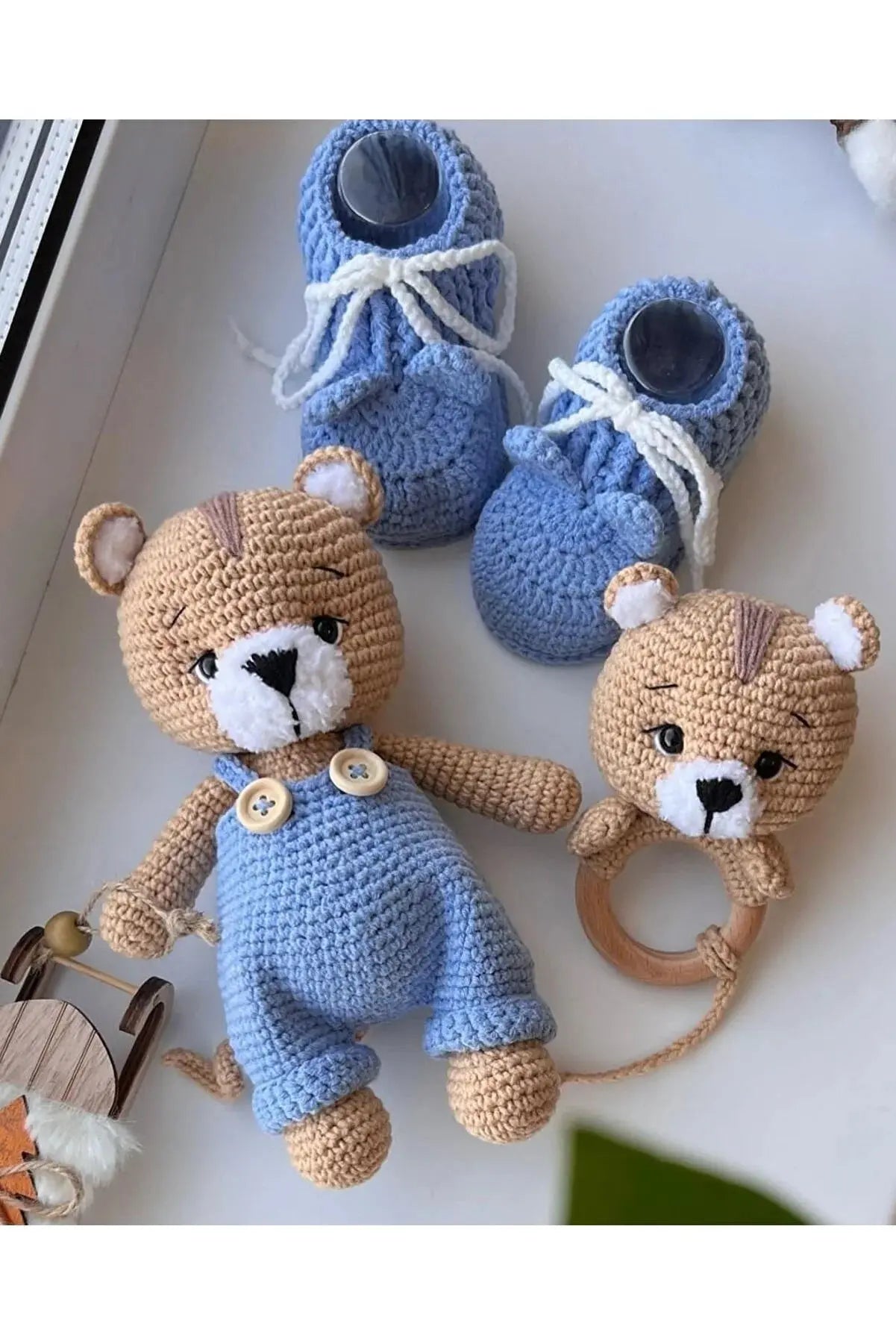 Crochet Toy Set Bear 3pc Crochet TrendyToy 