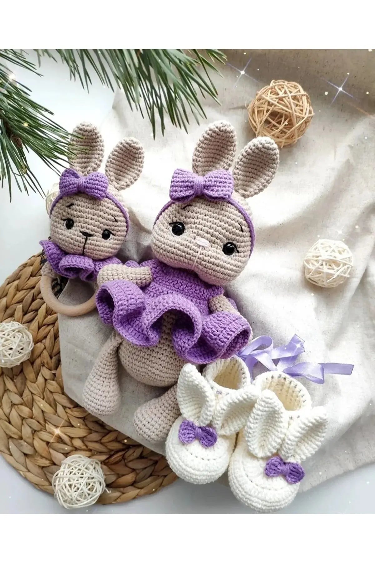 Crochet Toy Set Rabbit 3pc Crochet TrendyToy 