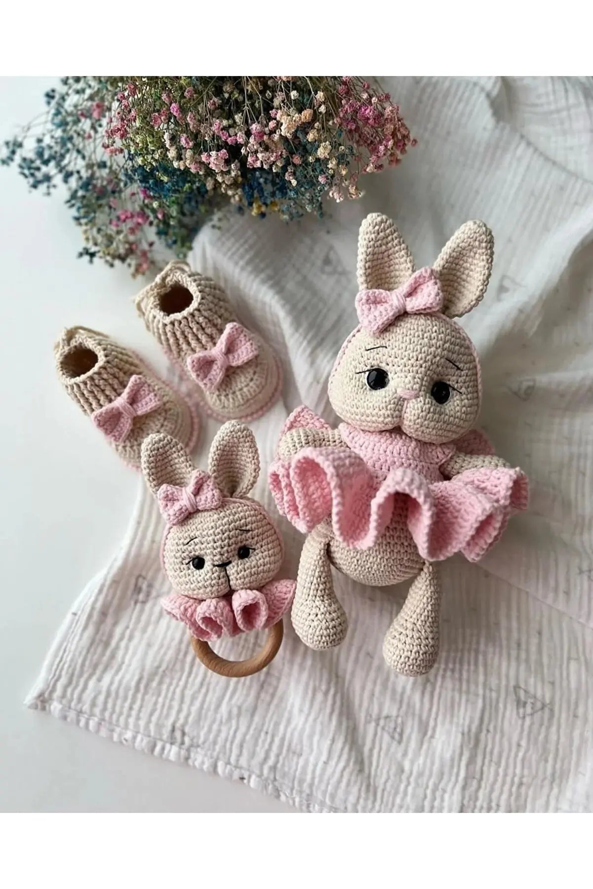 Crochet Toy Set Rabbit 3pc Crochet TrendyToy 