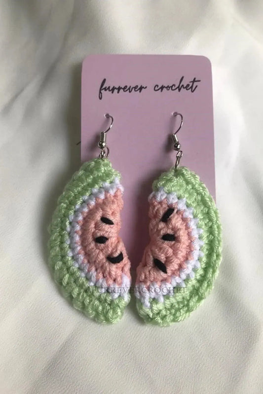 Crochet Watermelon Earring | Crochet | Accessories, Earrings | Joy Gift London Limited