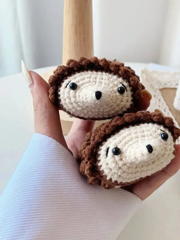 Cute Crochet Hedgehog Earphone Protective Case For Apple Airpods Crochet Joy Gift London Limited 