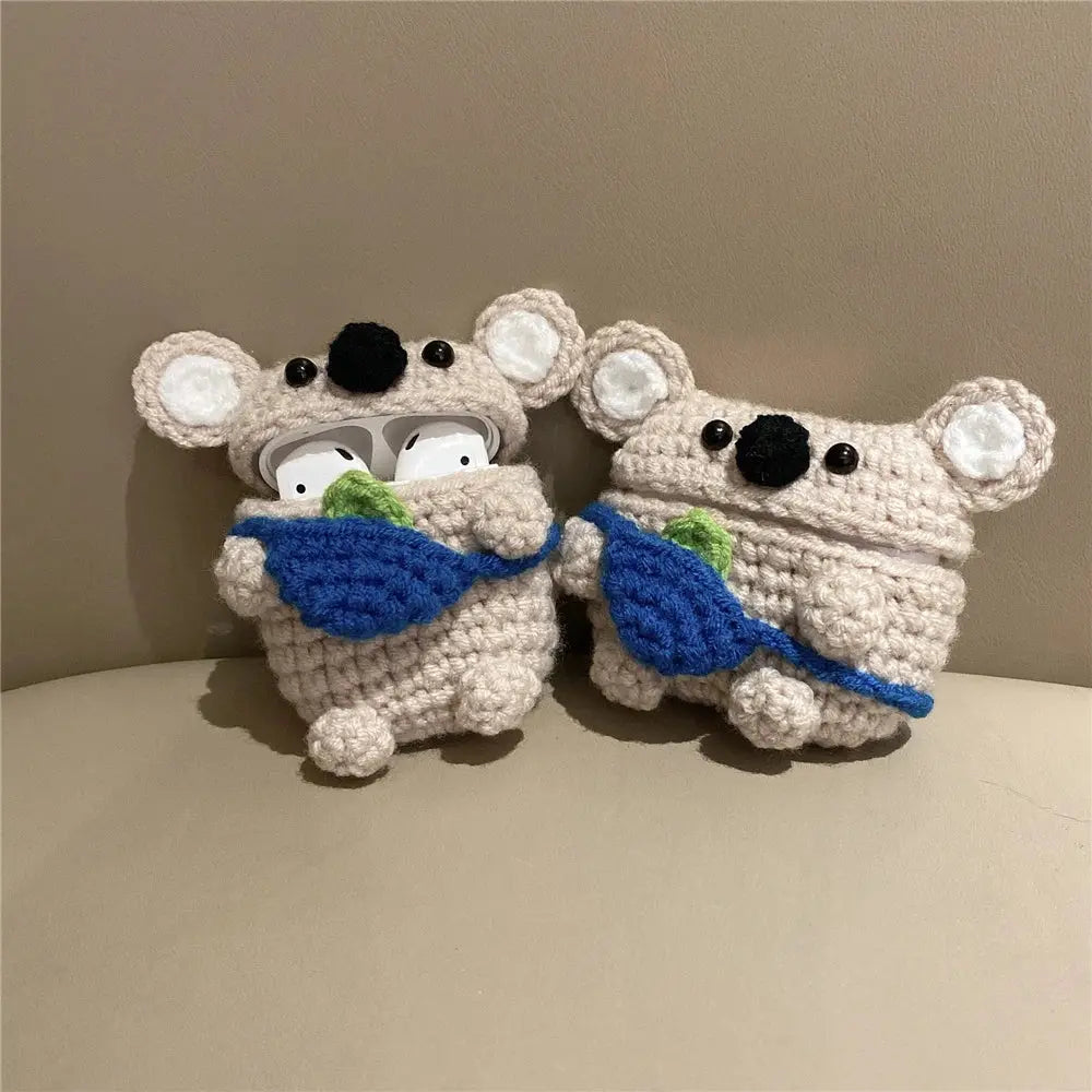 Cute Crochet Koala Earphone Case For Apple Airpods - Joy Gift London