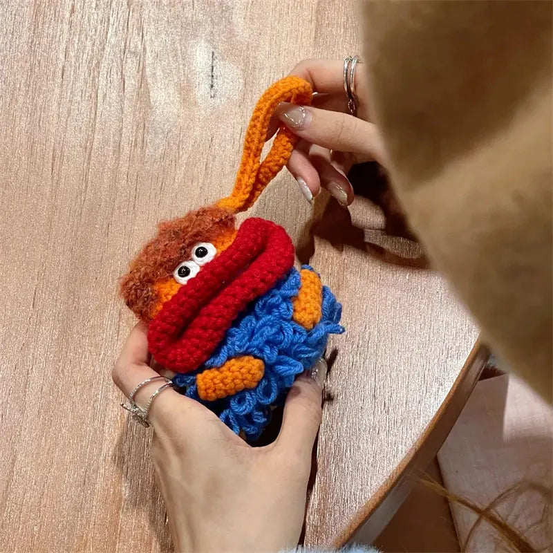 Cute Crochet Monster Earphone Protective Case For Apple Airpods | Crochet | Accessories, Airpods Cases | Joy Gift London Limited