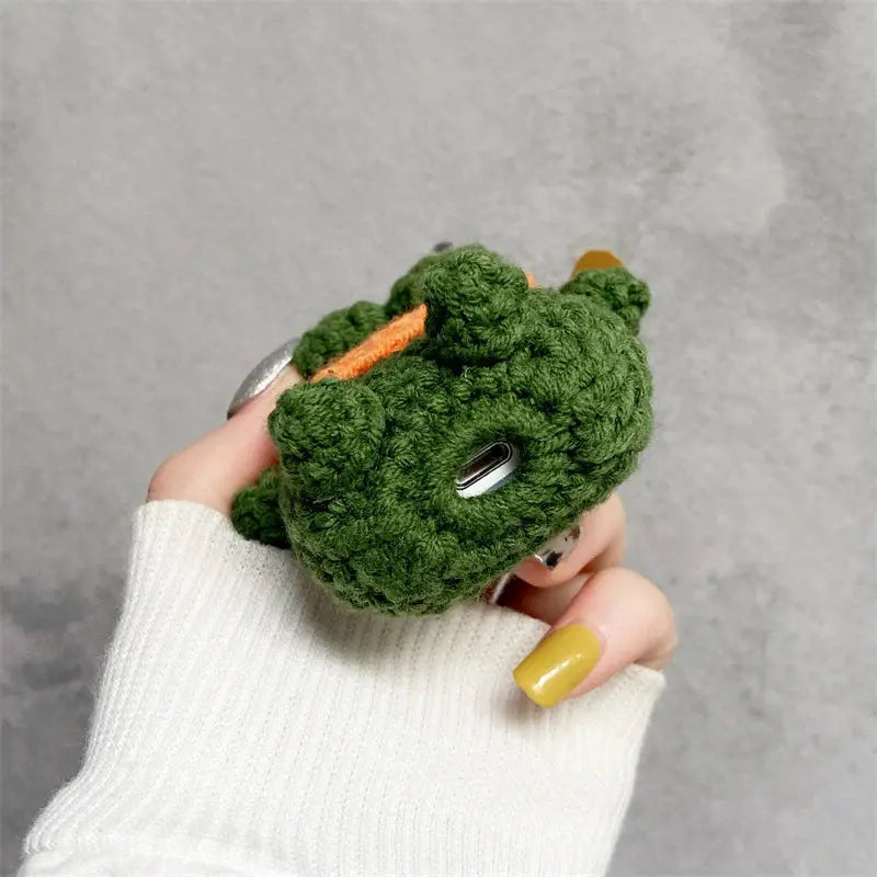 Cute Crochet Sad Frog Earphone Case For Apple Airpods - Joy Gift London