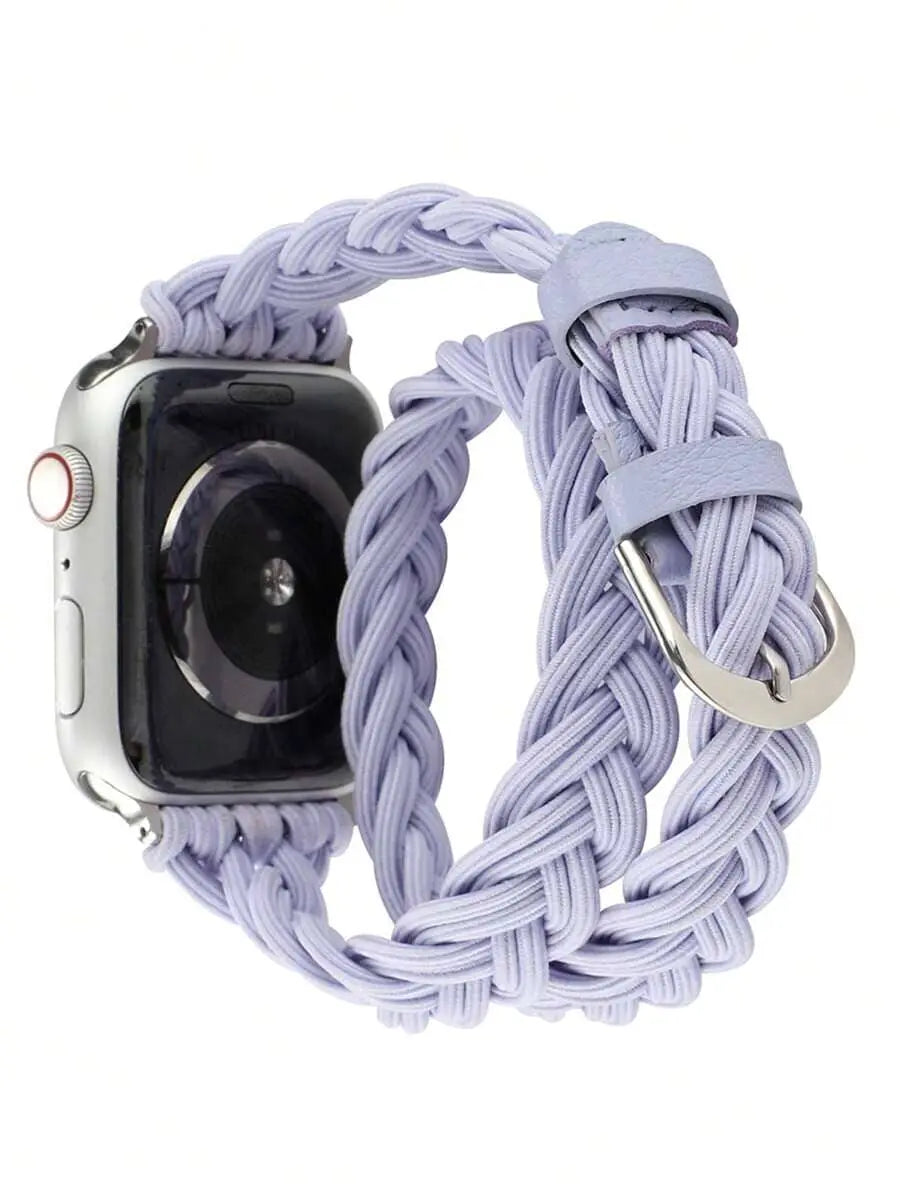 Elastic Braided Watchband Compatible With Apple Watch SHEIN 