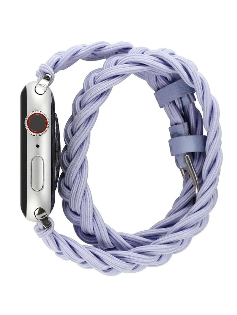 Elastic Braided Watchband Compatible With Apple Watch SHEIN 