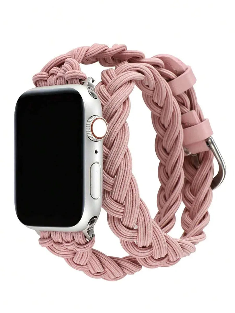 Elastic Braided Watchband Compatible With Apple Watch SHEIN 