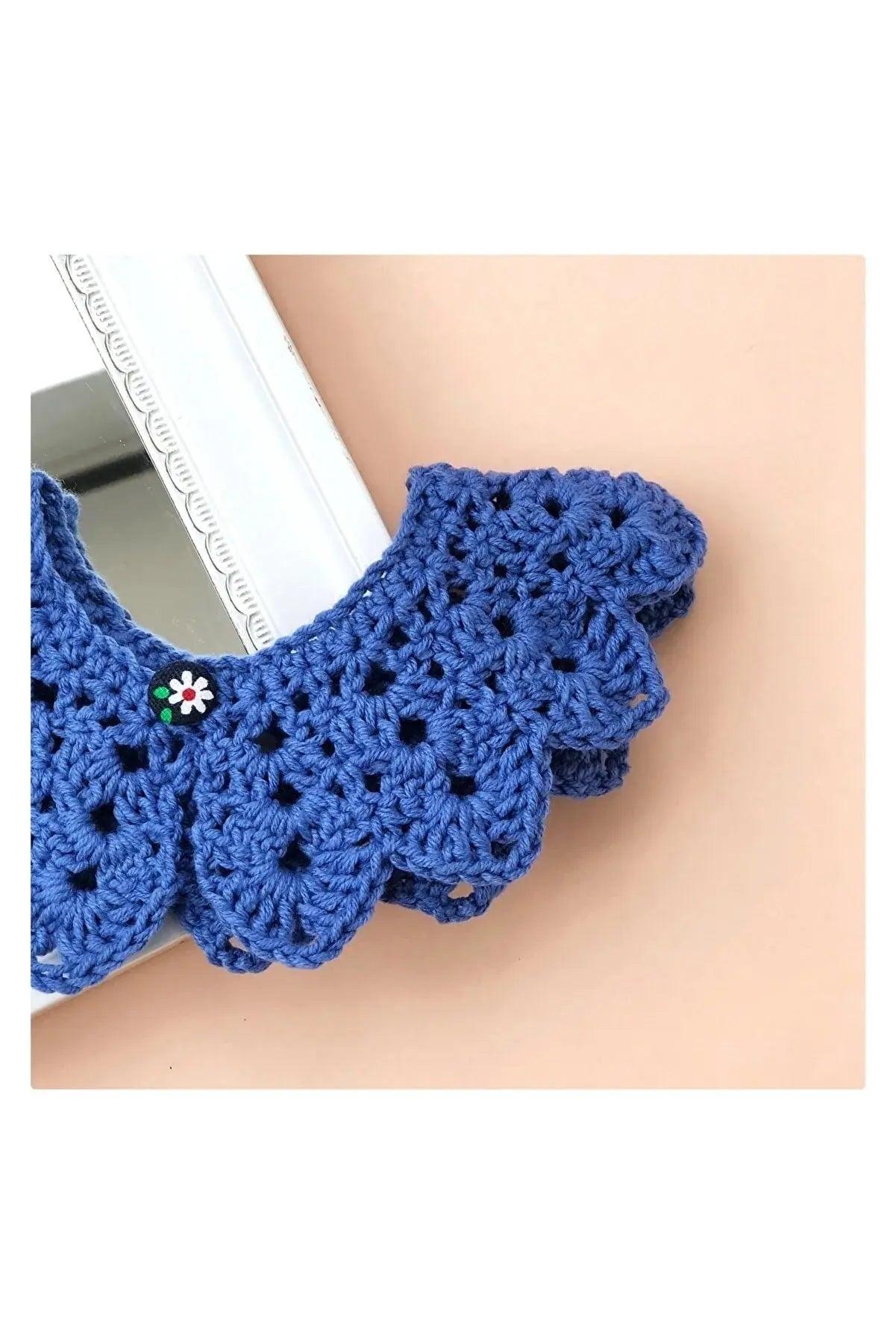 Handmade Crochet Baby/Toddler Blue Collar | Crochet | Baby Collar, Crochet Collar | TrendyToy