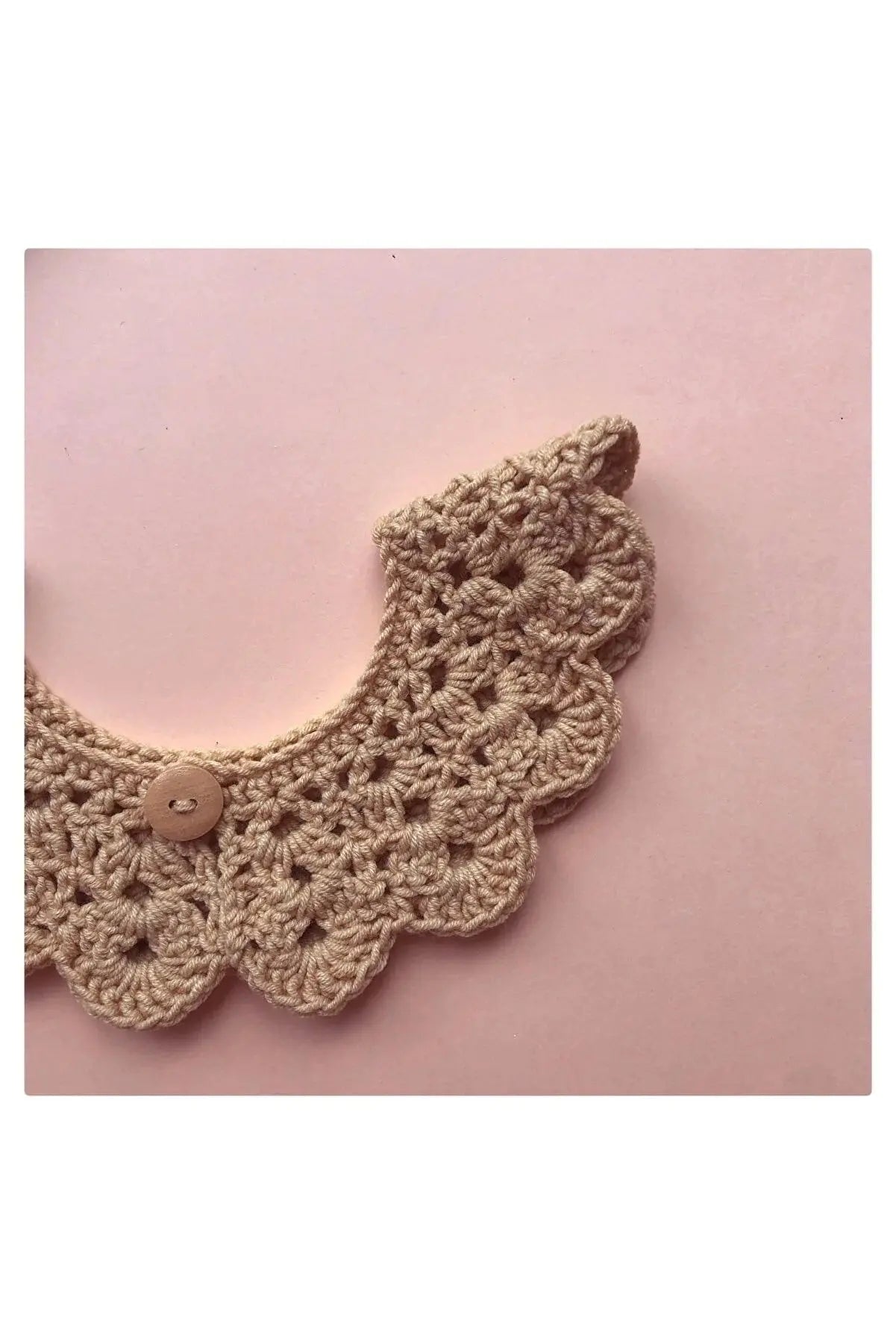 Handmade Crochet Baby/Toddler Brown Collar Crochet TrendyToy 