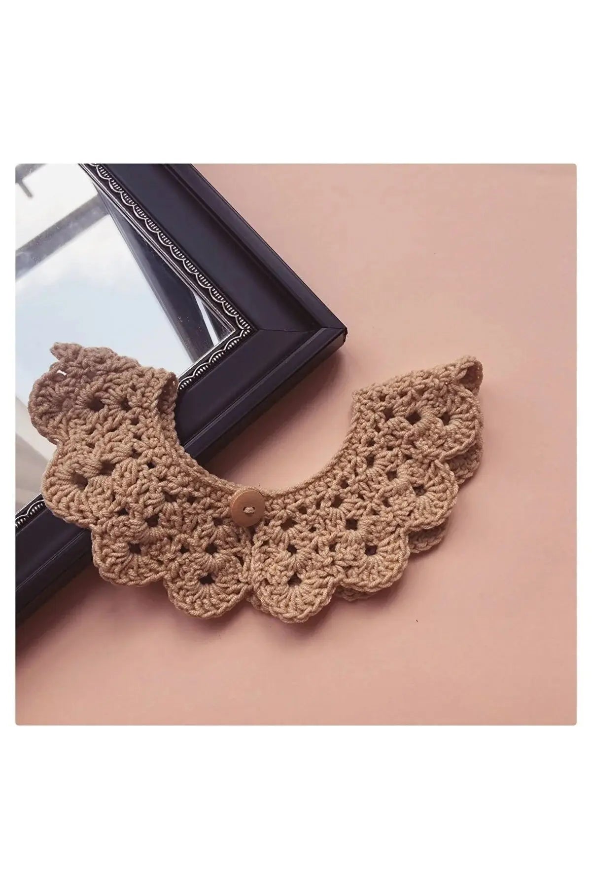 Handmade Crochet Baby/Toddler Brown Collar | Crochet | Baby Collar, Crochet Collar | TrendyToy