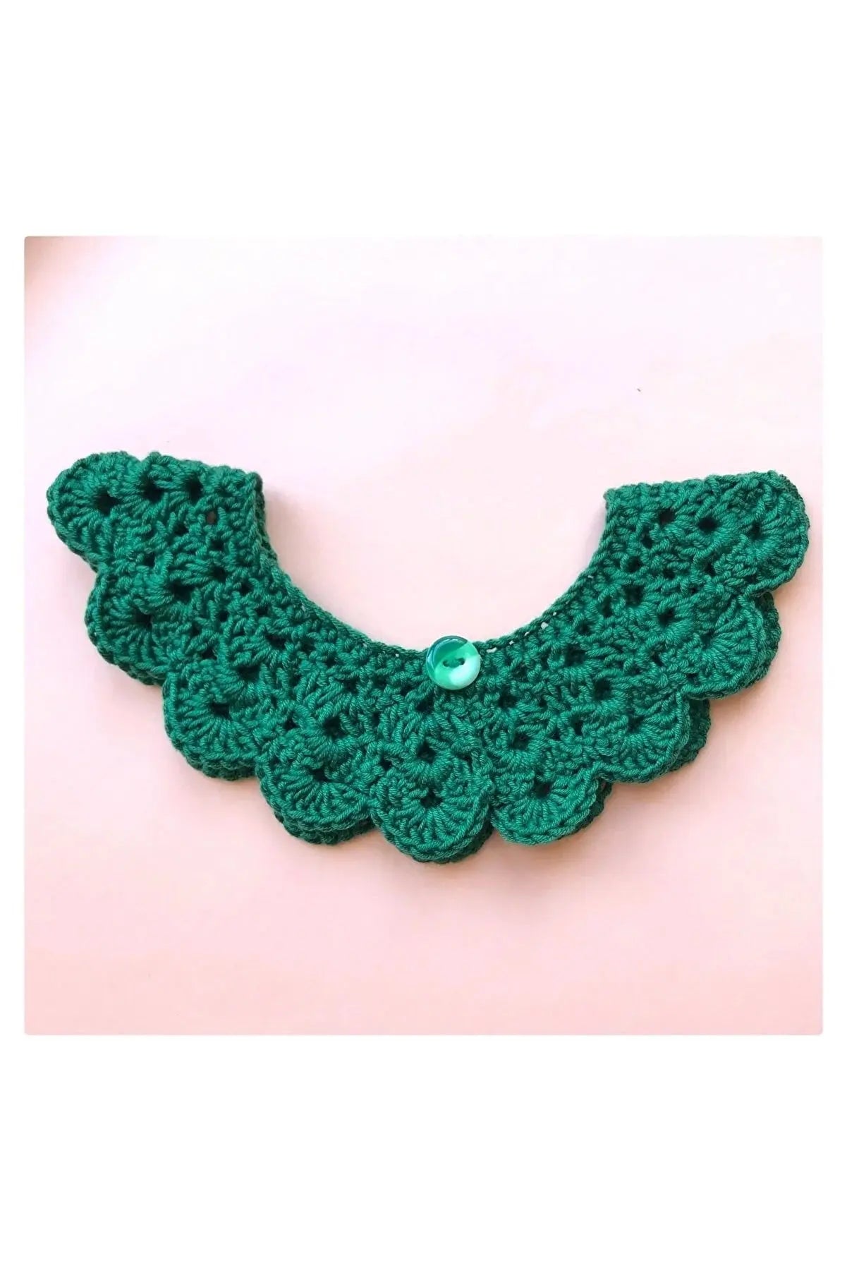 Handmade Crochet Baby/Toddler Green Collar Crochet TrendyToy 