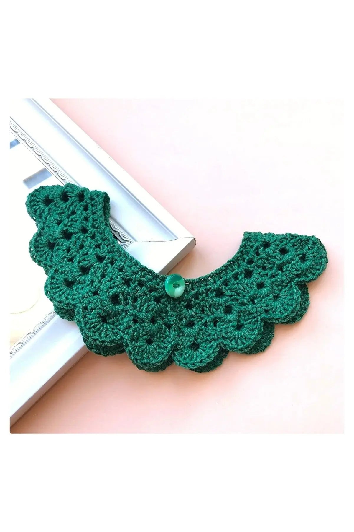 Handmade Crochet Baby/Toddler Green Collar Crochet TrendyToy 