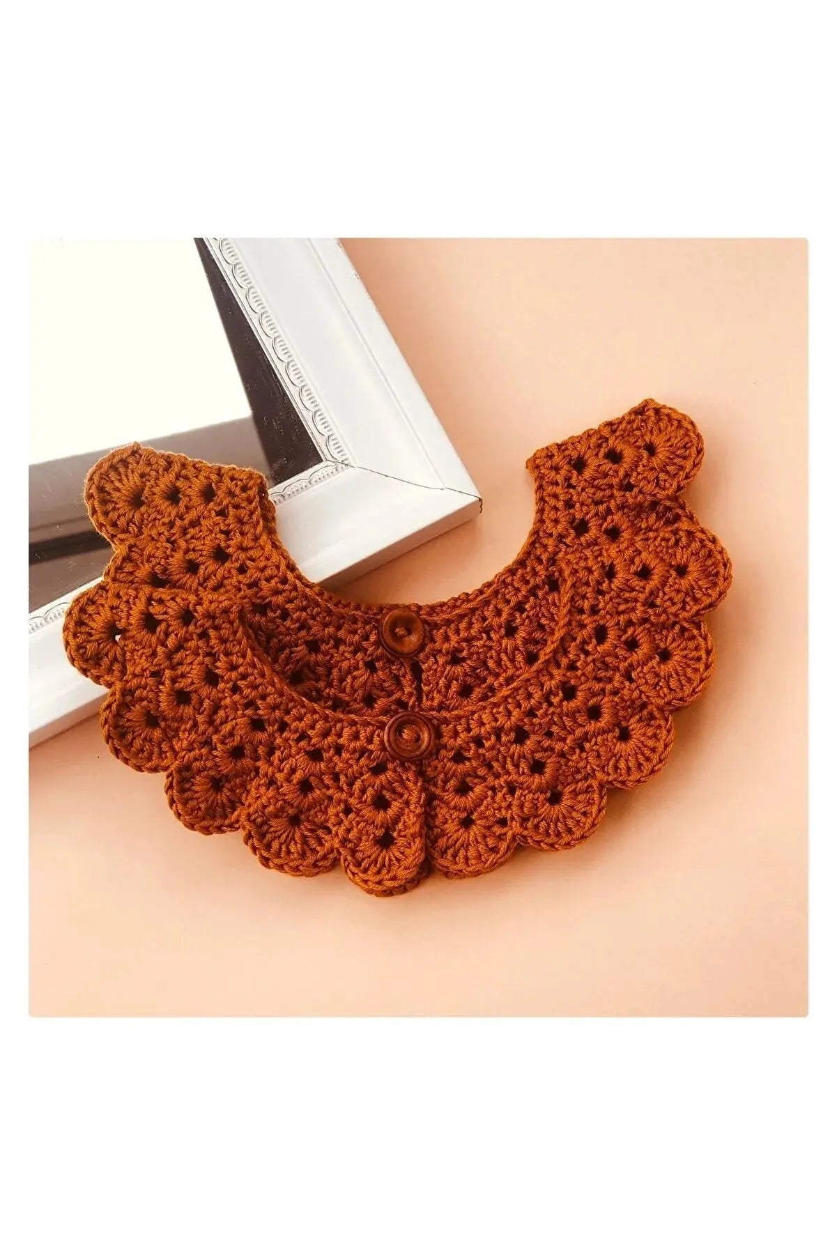 Handmade Crochet Baby/Toddler Orange Collar | Crochet | Baby Collar, Crochet Collar | TrendyToy