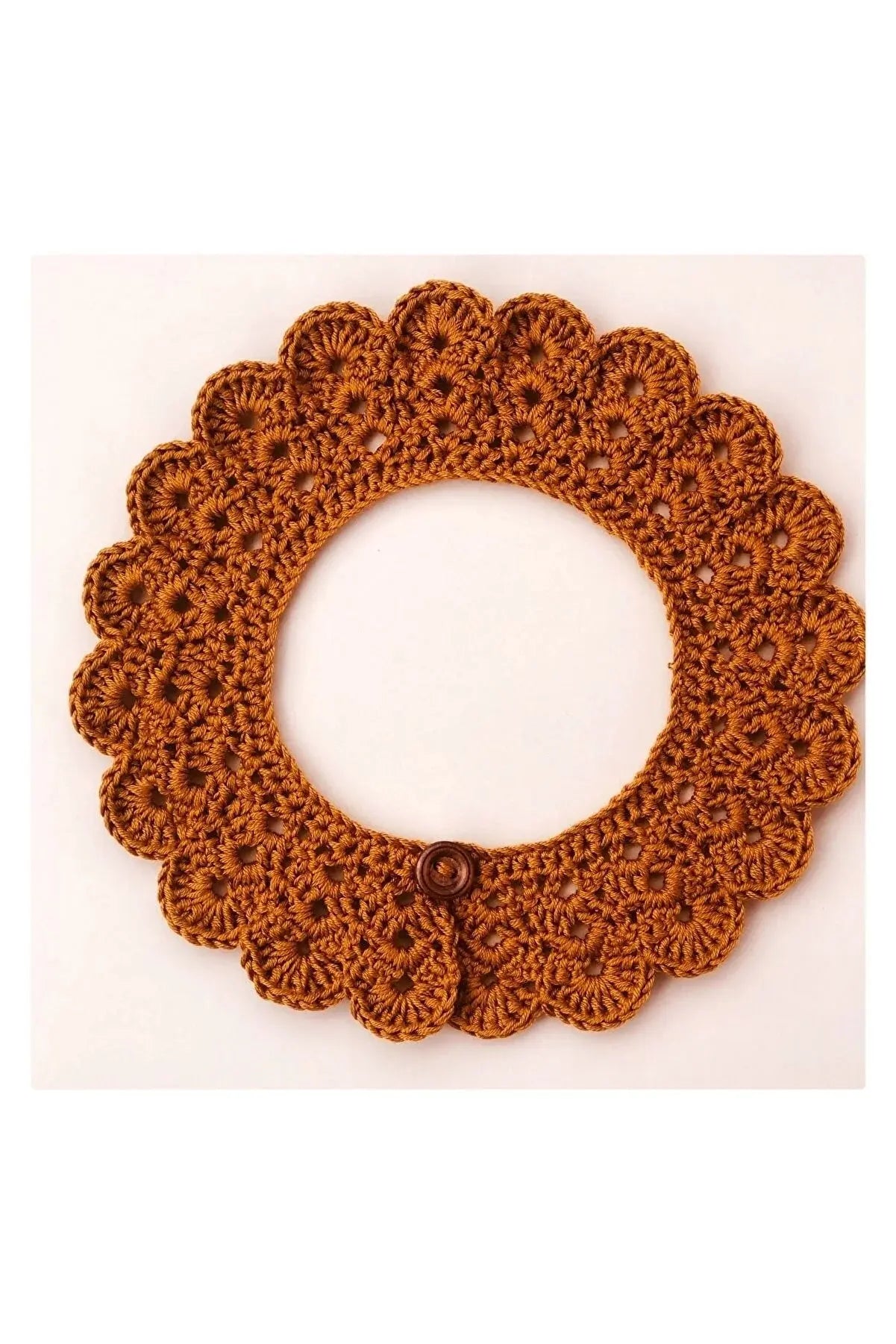 Handmade Crochet Baby/Toddler Orange Collar Crochet TrendyToy 