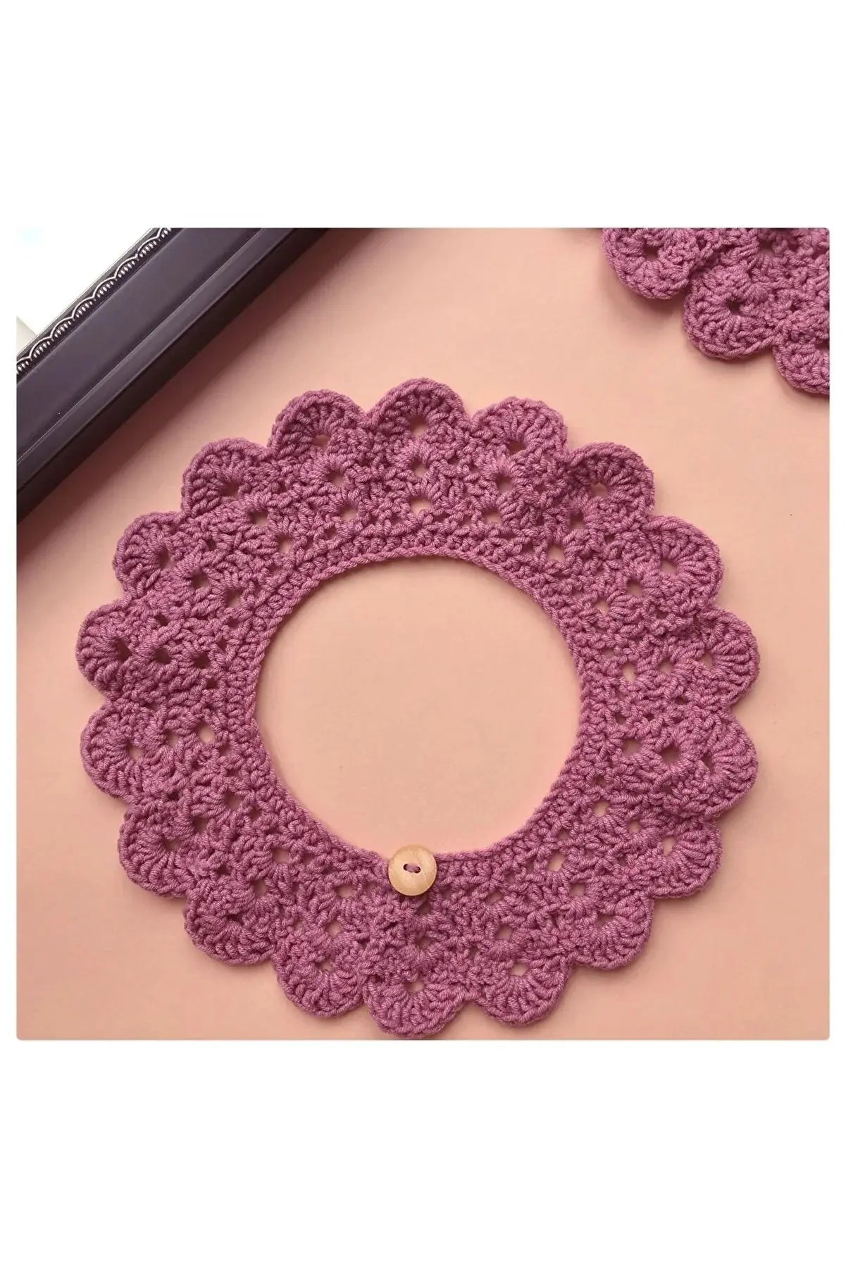 Handmade Crochet Baby/Toddler Purple Collar Crochet TrendyToy 