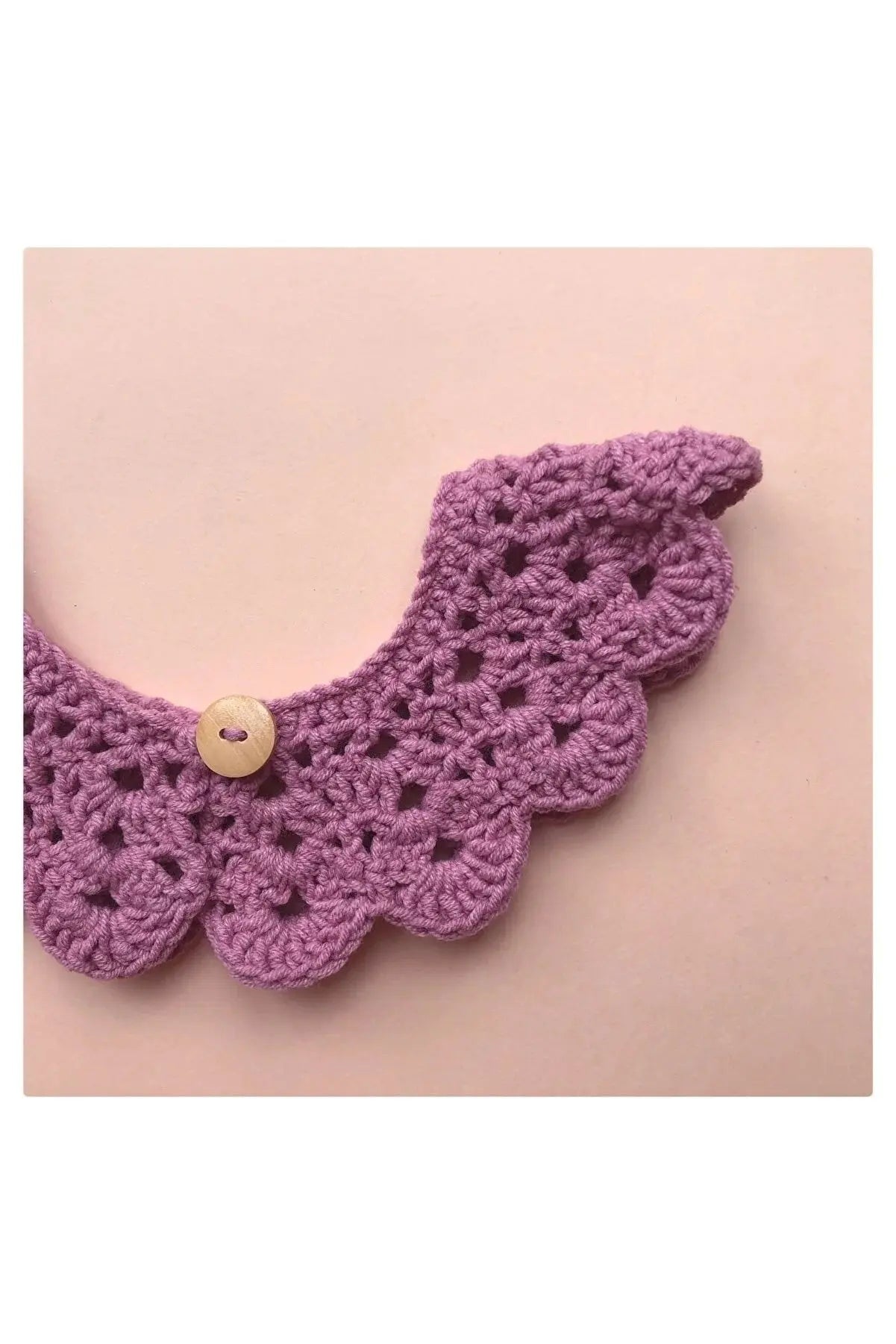 Handmade Crochet Baby/Toddler Purple Collar Crochet TrendyToy 