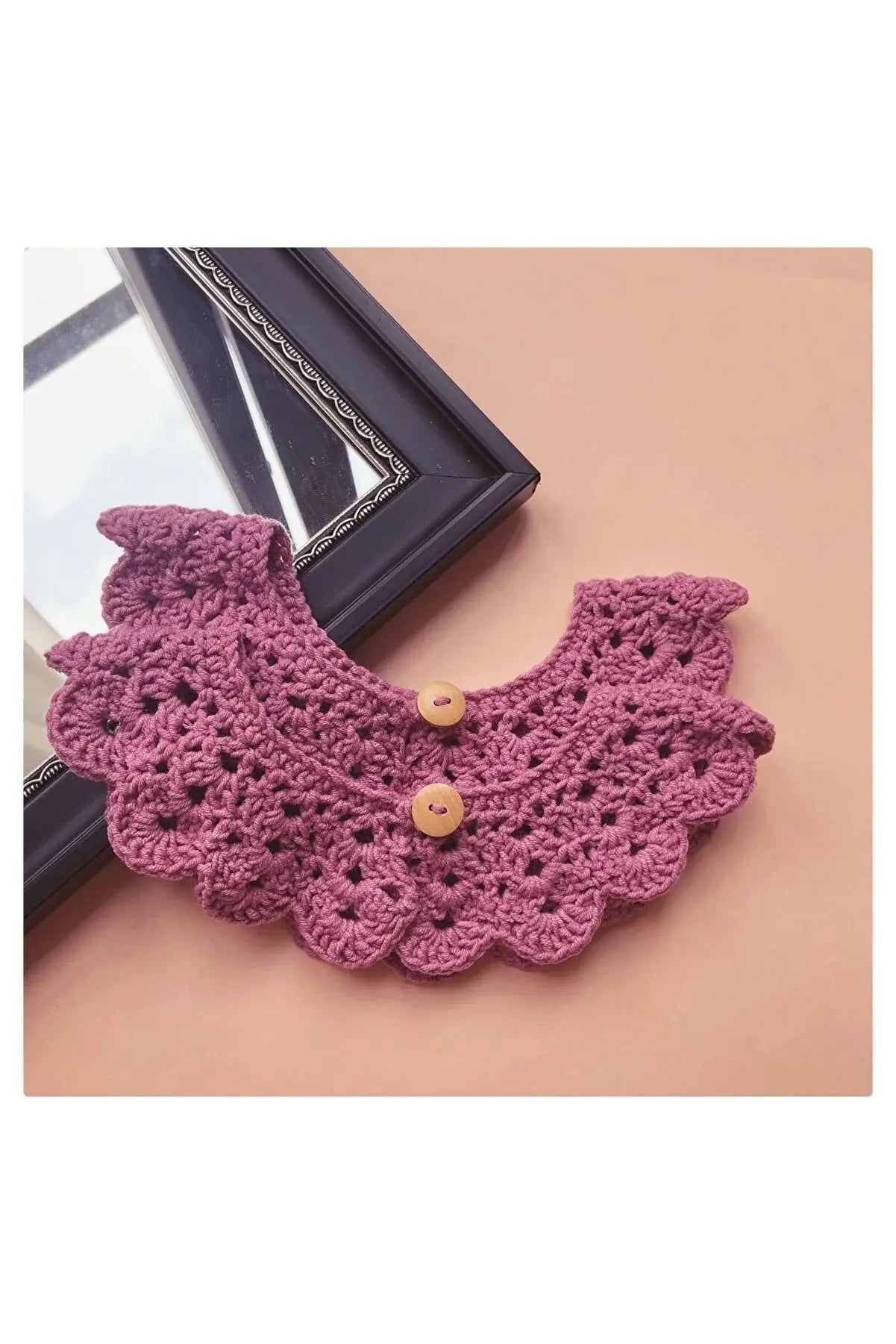 Handmade Crochet Baby/Toddler Purple Collar | Crochet | Baby Collar, Crochet Collar | TrendyToy