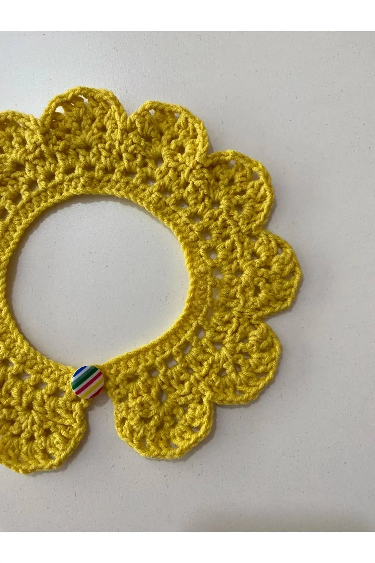 Handmade Crochet Baby/Toddler Yellow Collar Crochet TrendyToy 