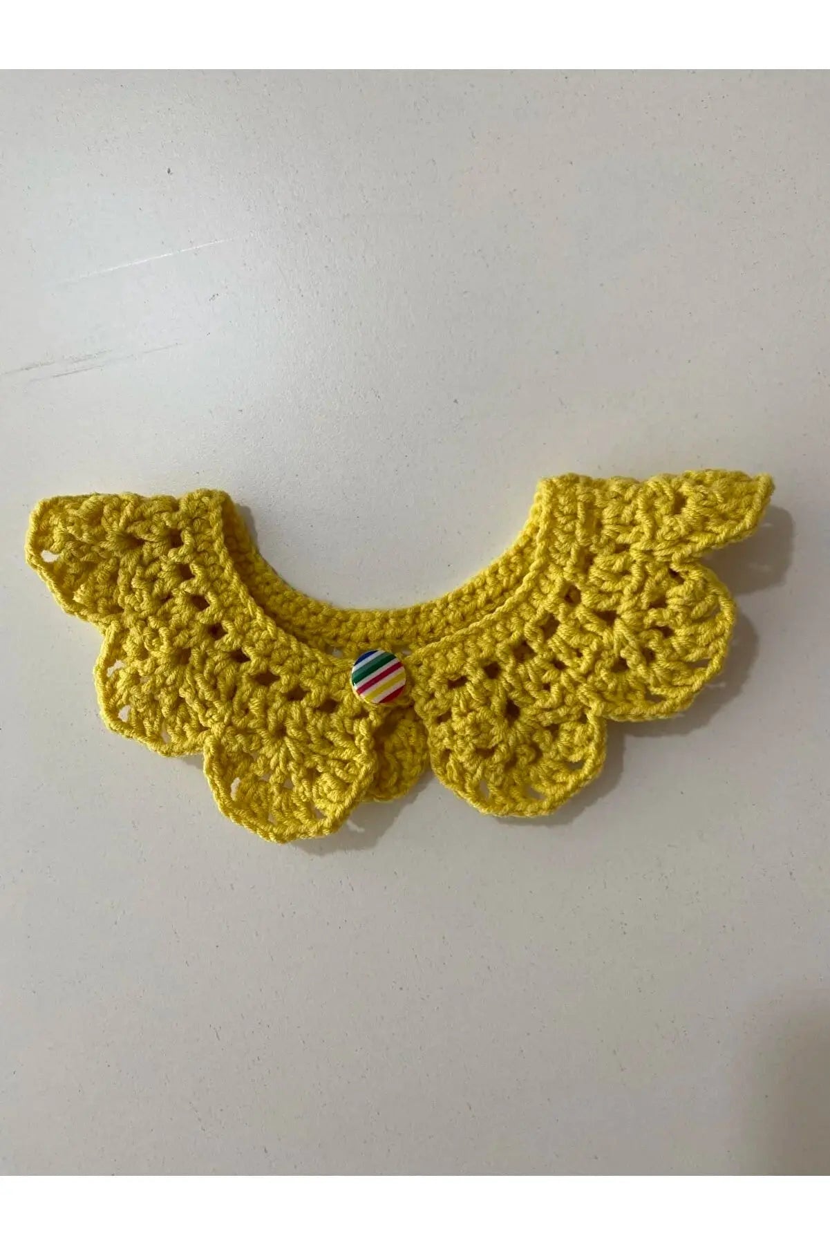 Handmade Crochet Baby/Toddler Yellow Collar | Crochet | Baby Collar, Crochet Collar | TrendyToy