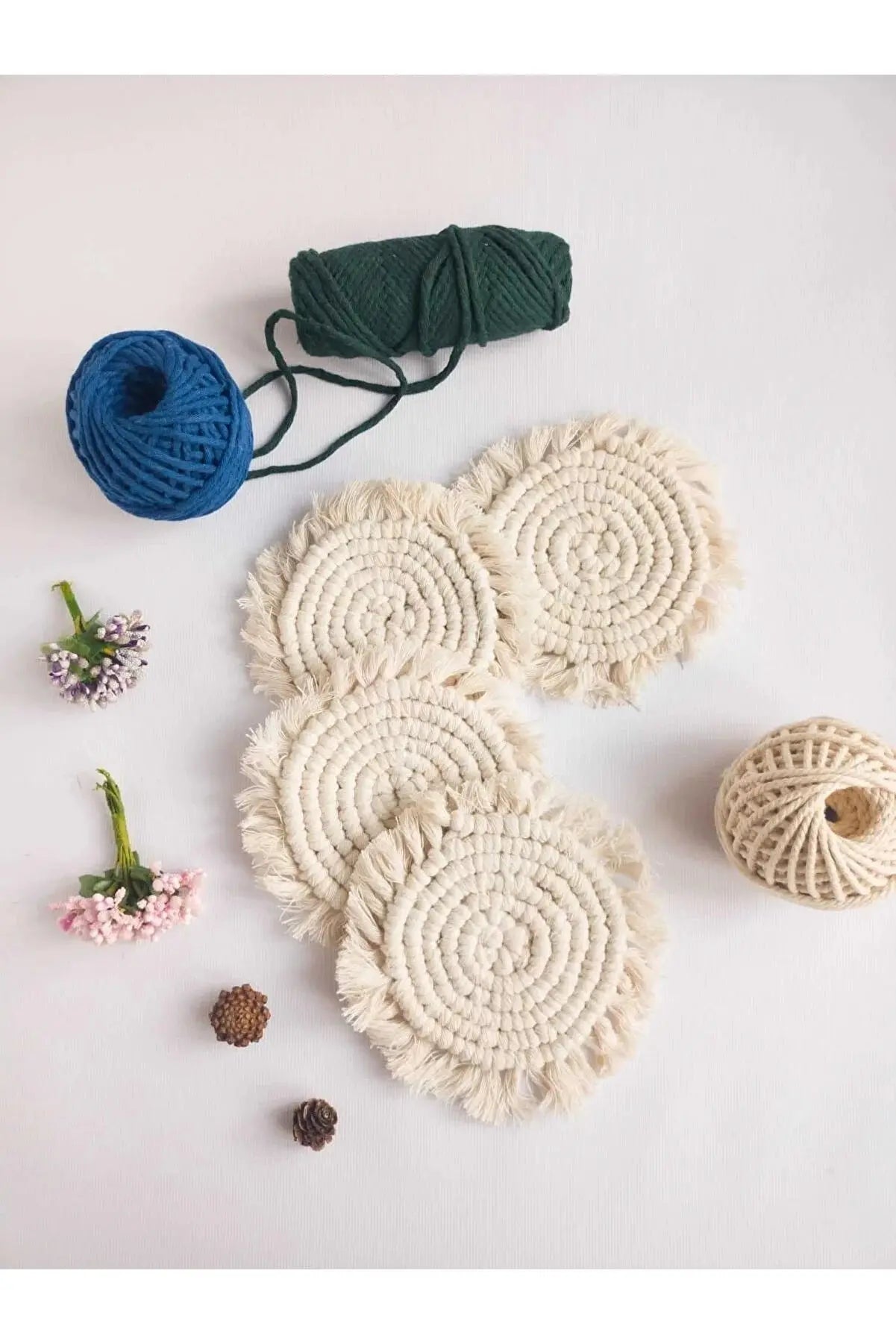 Knitted Coaster Circle Shape - Joy Gift London