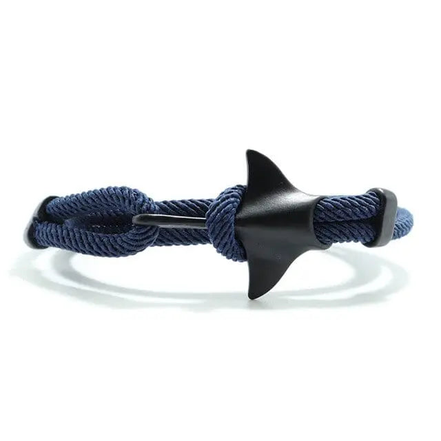 Multilayer 4mm Milan Rope Viking Bracelet Whale/Tail/Shark/Turtle/Manta Ray/Dolphin Charms AliGiftStore Manta Ray-Navy 