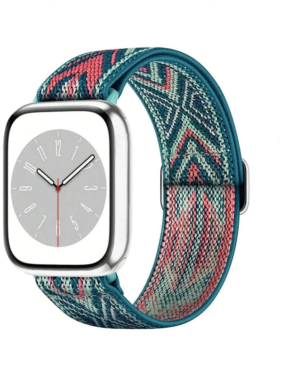 Stretchy Nylon Apple Watch Band SHEIN 38mm-40mm-41mm Colourful 1 