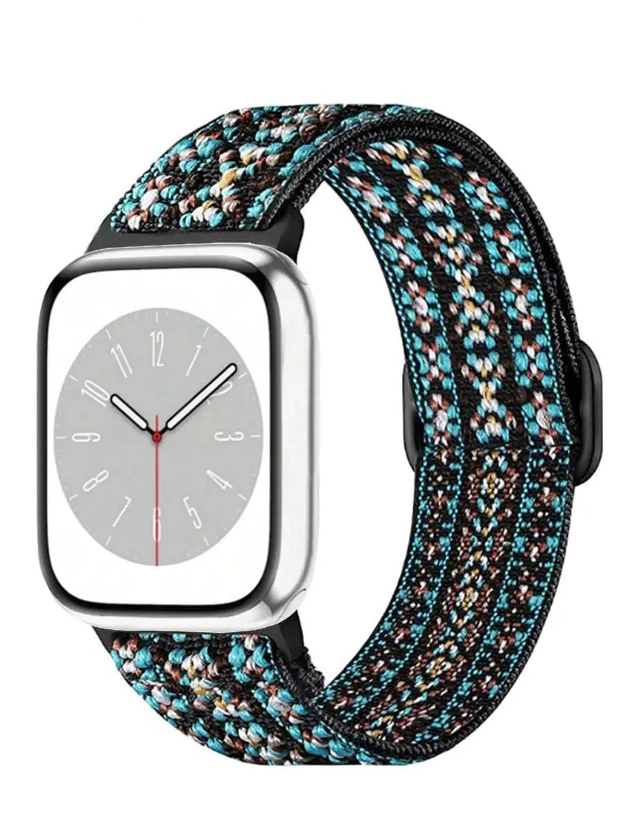 Stretchy Nylon Apple Watch Band SHEIN 38mm-40mm-41mm Colourful 2 